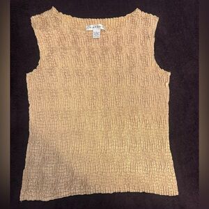 Vintage RAFAEL Textured Tan Tank Top